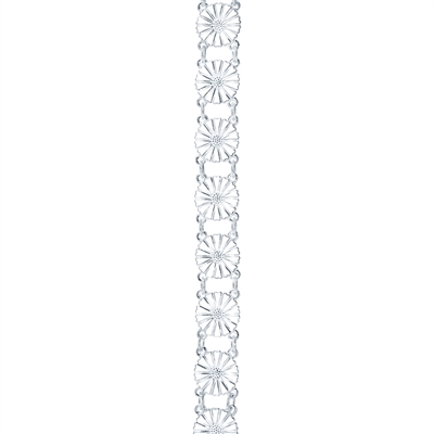 Lund Marguerit armbånd i Sølv med hvide Margueritter - 11 mm