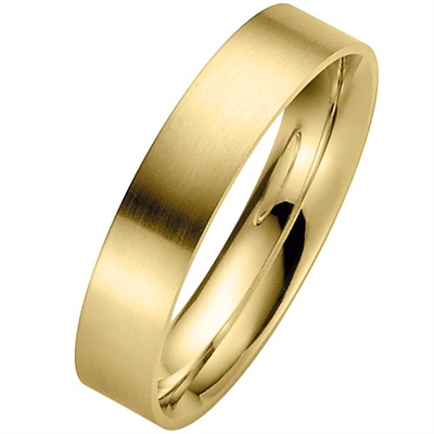 Enkel vielsesring i 9 kt. Guld - 5 mm