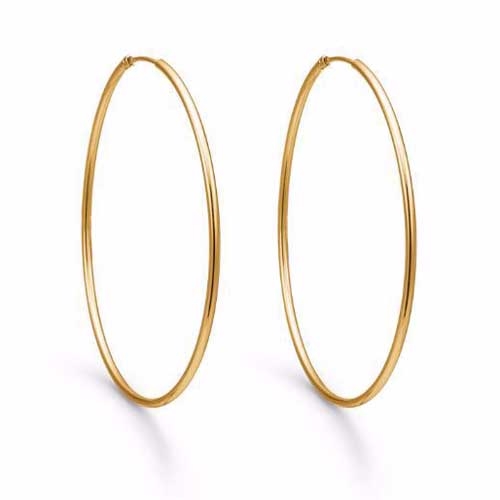 Creoler i 8 Karat Guld - 40 mm