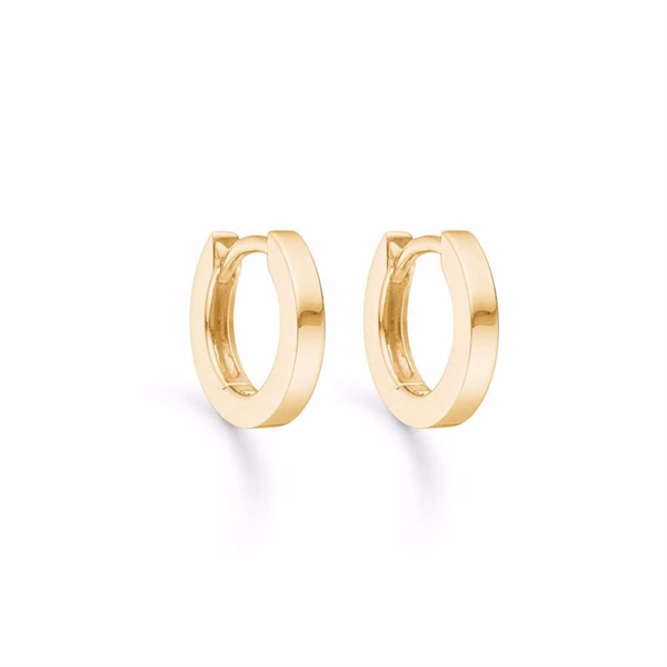 Creoler i Forgyldt Sterling Sølv - 12,5 mm