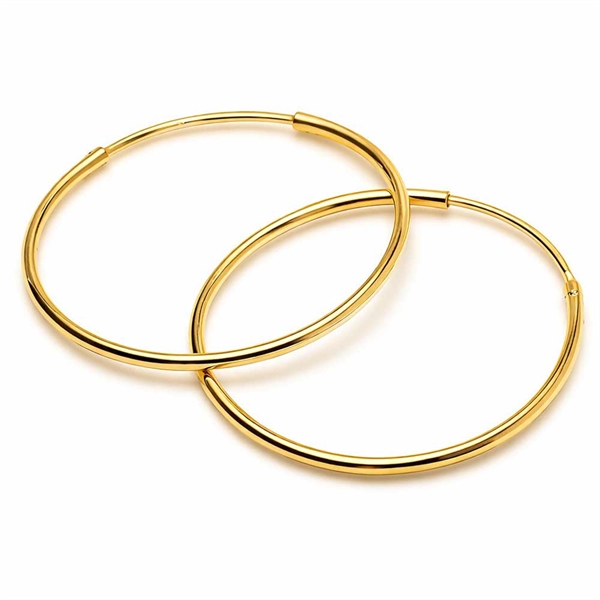 Creoler i forgyldt Sølv - 31 mm