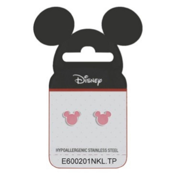Disney Minnie Mouse lyserøde Ørestikker i Stål