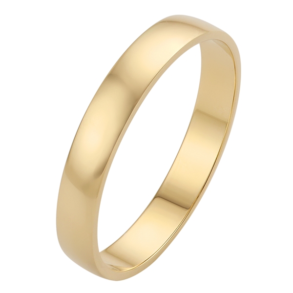 Enkel klassisk Vielsesring i 14 kt. Guld - 3,5 mm