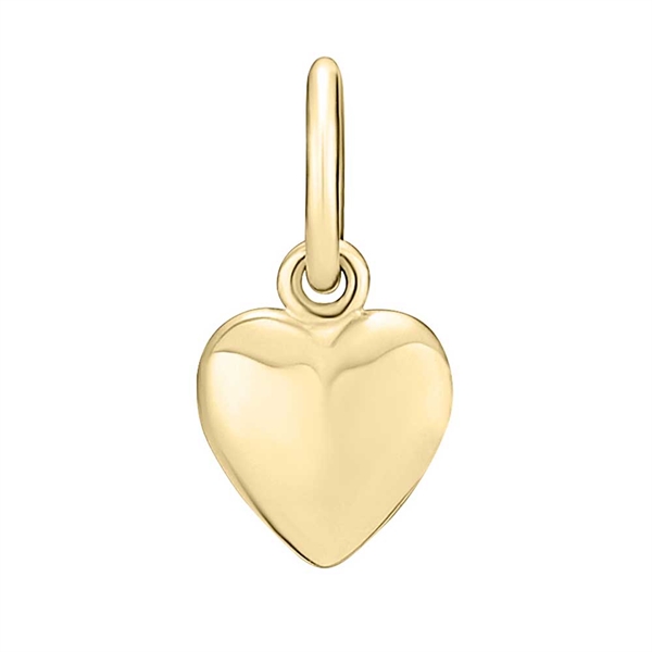 Vedhæng med Hjerte i 14 karat Guld - 6,5 x 7 mm