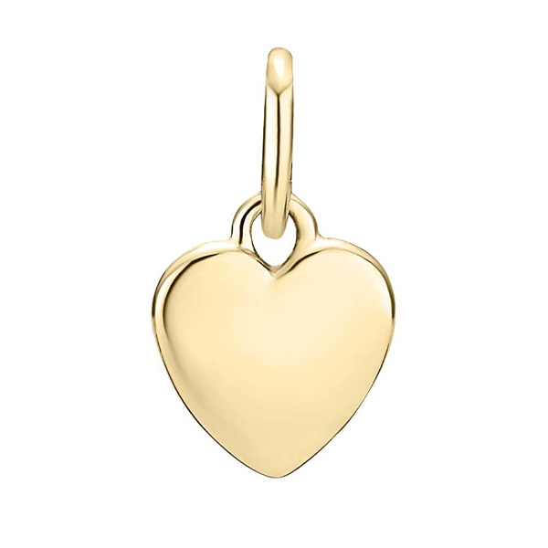 Vedhæng med Hjerte i 8 karat Guld - 8 x 8 mm