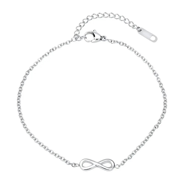 Infinity ankelkæde - 21 til 27 cm