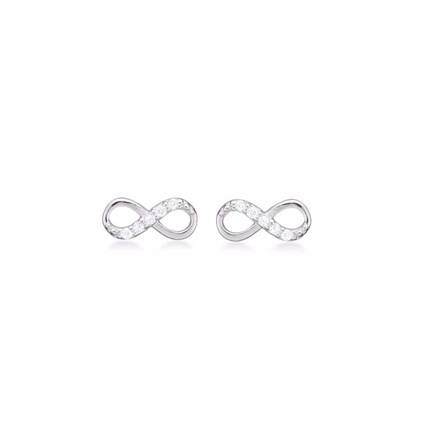 Infinity Ørestikker med Zirkonia i Sterling Sølv