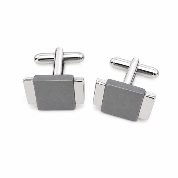 Manchetknapper i metal - 2-farvet design