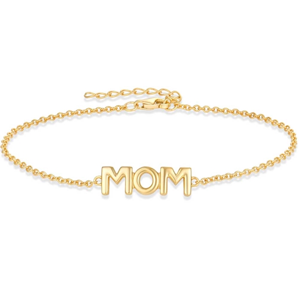 MOM armbånd i forgyldt 925 Sterling sølv - 18 - 23 cm