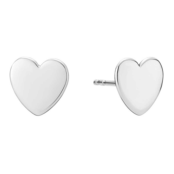 Sølv ørestikker med Hjerter
