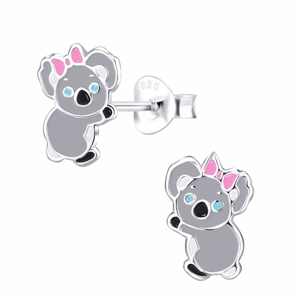 Ørestikker i Sølv med Koalabjørne
