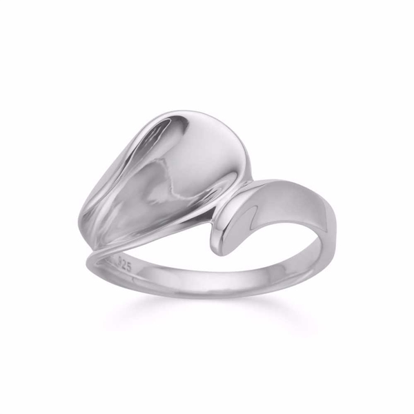 Ring i Rhodineret Sølv