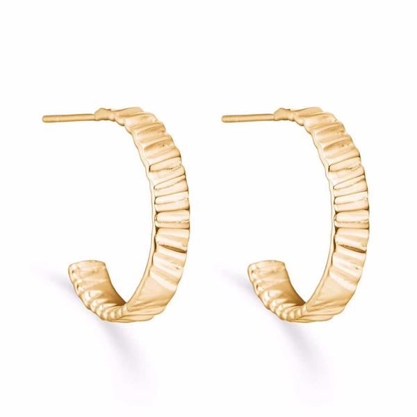 Selma Hoops i Forgyldt Sølv fra Seville Jewelry - 20 mm