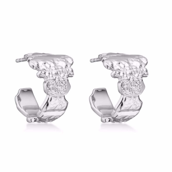 Sophia Sølv Ørestikker - Rustikt & Elegant Design 925