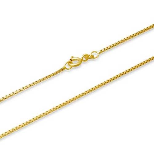 Veneziakæde i 8 kt. Guld - 0,9 mm og 45 cm